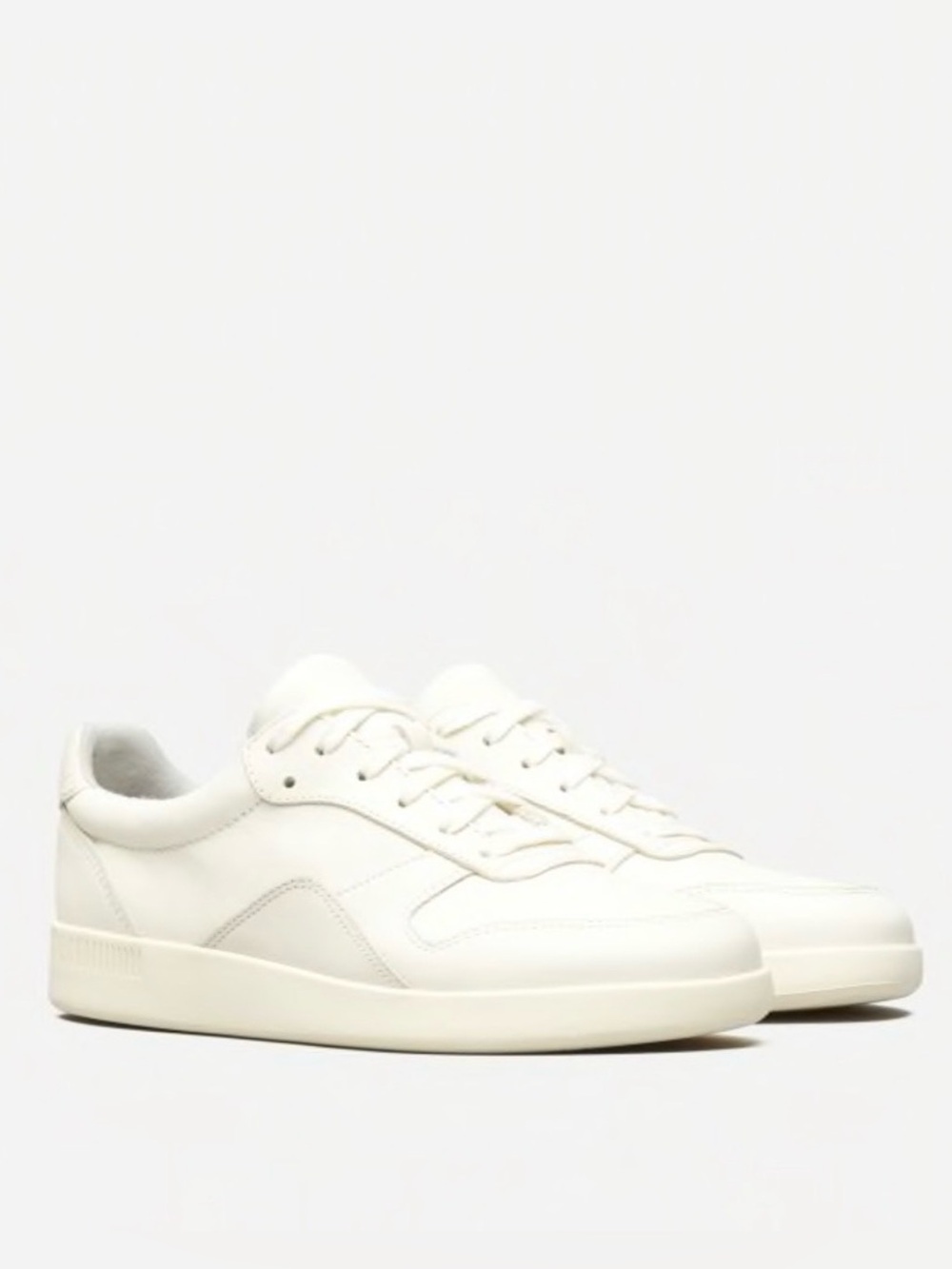 NIB Everlane Women's Court Cream and White Classic Leather Sneakers size 8